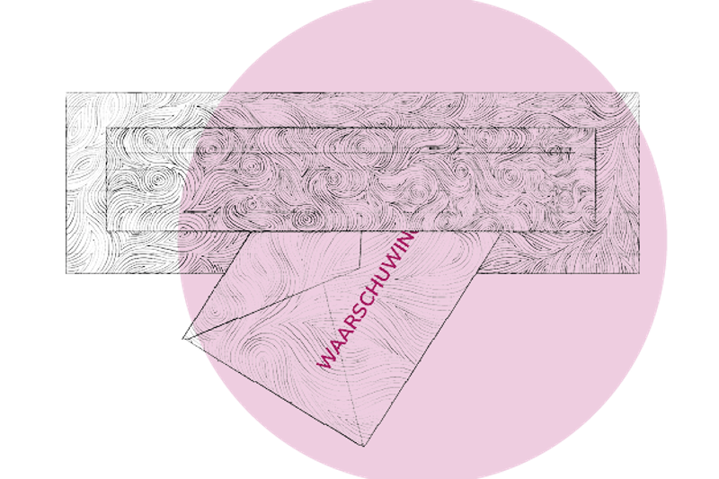 Op de illustratie staat een brievenbus afgebeeld. Met daarin een brief. Op de brief staat in rode letters : Waarschuwing.